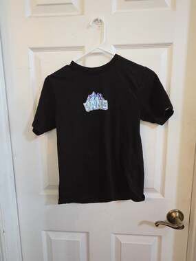Vans Skeleton Snowboard Graphic T-Shirt Size M (10-12)